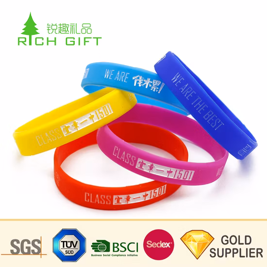 Customized Logo Thermal Woven Festival Elastic Fabric Paper Vinyl Tyvek Event Bracelet PVC Slap Rubber Keychain Glow Silicone RFID Gift Promotional Wristband